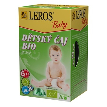 LEROS BABY Dětský čaj bylinný 20 sáčků BIO