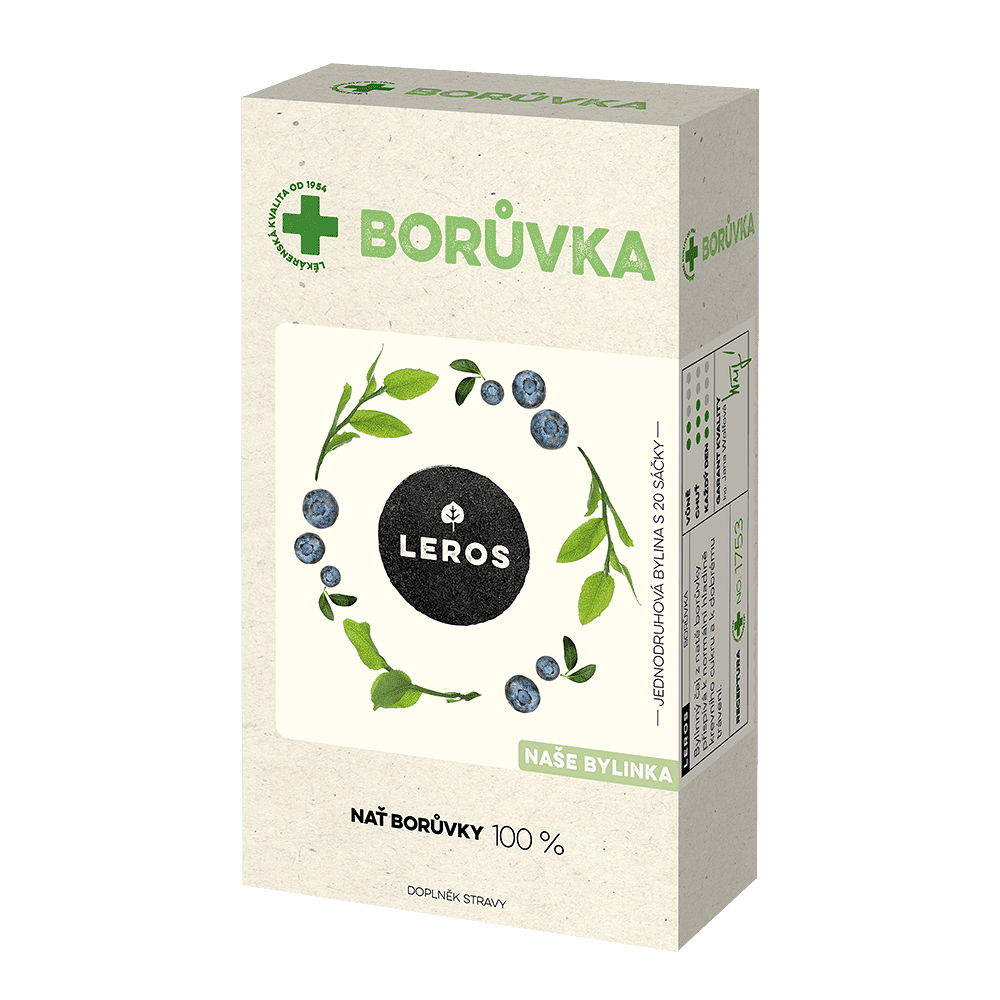 E-shop LEROS Naše bylinka Borůvka bylinný čaj 20 sáčků