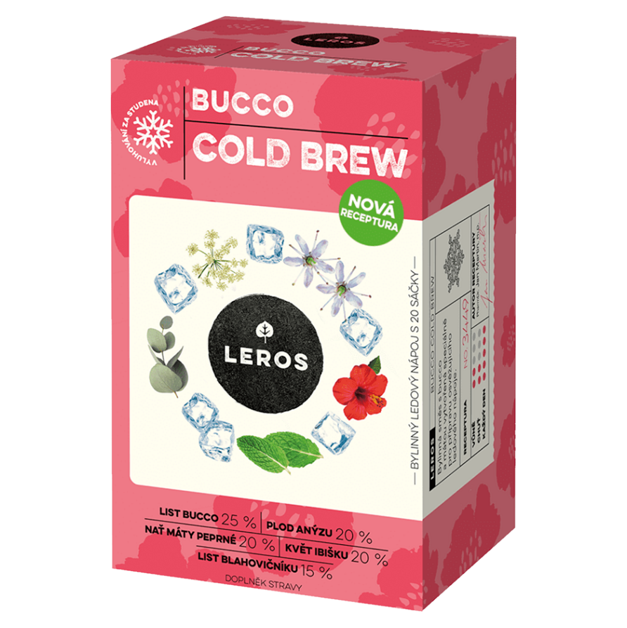 LEROS Bucco Cold Brew bylinný čaj 20 sáčků