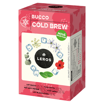 LEROS Bucco Cold Brew bylinný čaj 20 sáčků (Bylinné čaje)