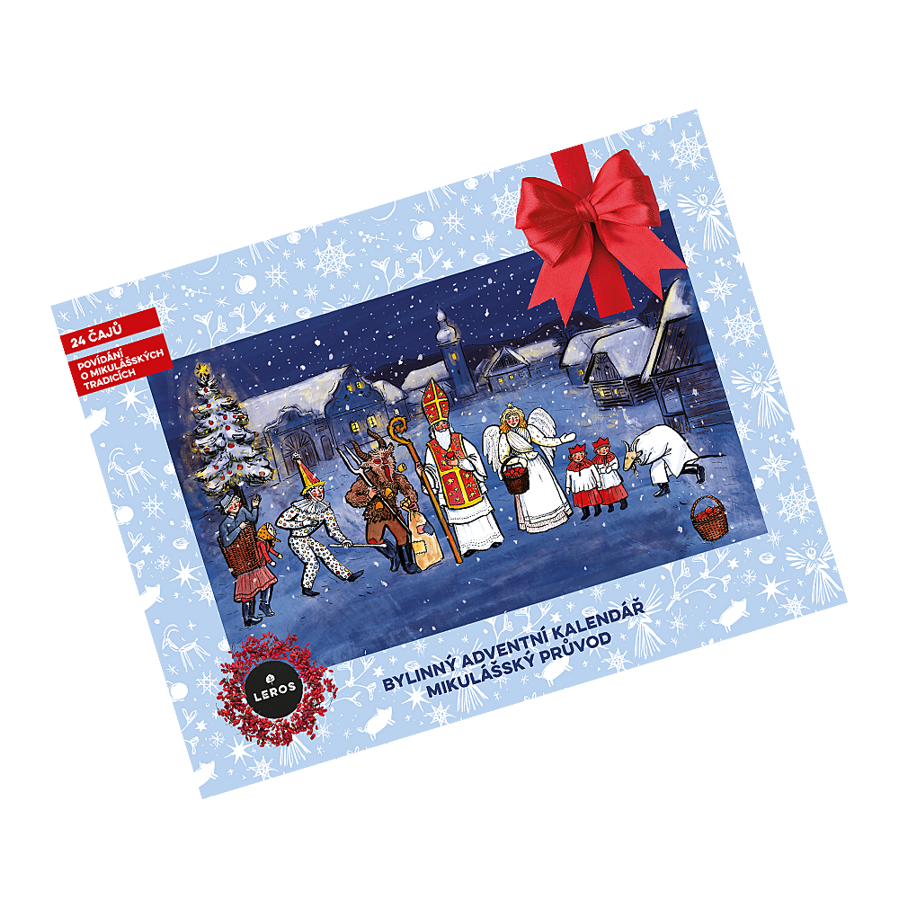 Leros Bylinný adventní kalendář Mikulášský průvod 24 sáčků