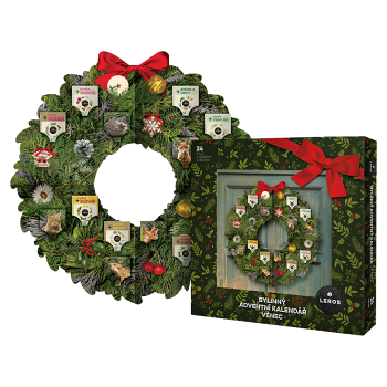 LEROS bylinný adventní kalendář věnec 24 sáčků (Bylinné čaje) - Bylinné