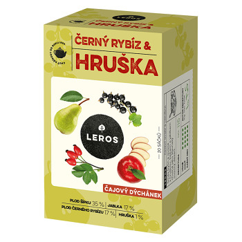 LEROS Čajový dýchánek černý rybíz a hruška 20 sáčků (Ovocné čaje)