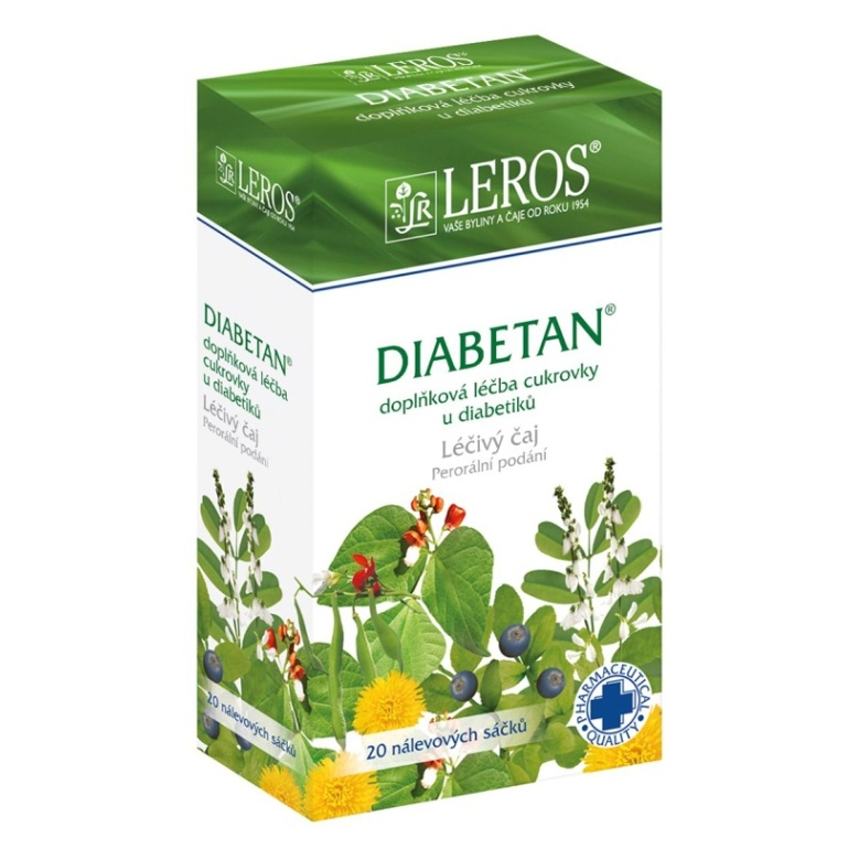 Levně LEROS Diabetan léčivý čaj 20 sáčků