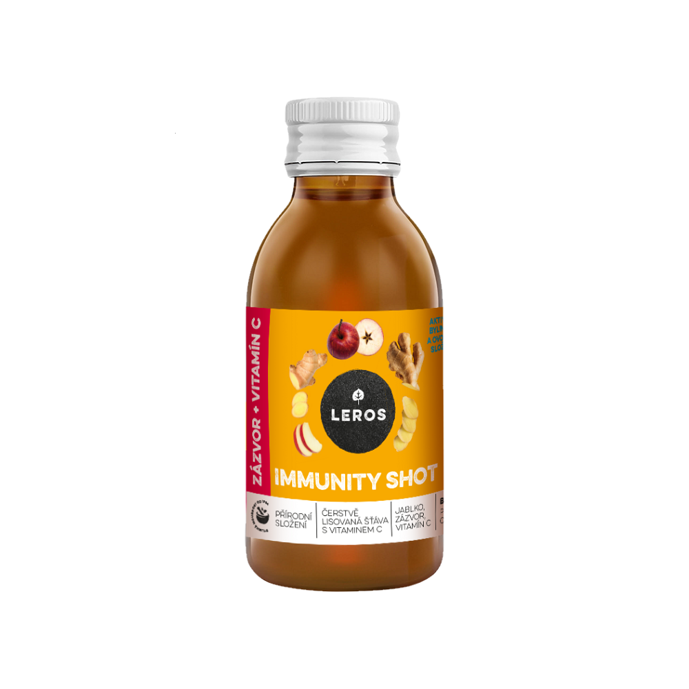 Levně LEROS Immunity shot zázvor + vitamín C 150 ml