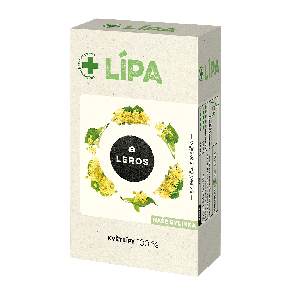 Levně LEROS Naše bylinka Lípa bylinný čaj 20 sáčků
