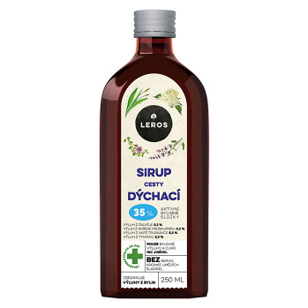 LEROS Sirup cesty dýchací 250 ml (Bylinné doplňky stravy) - Přírodní