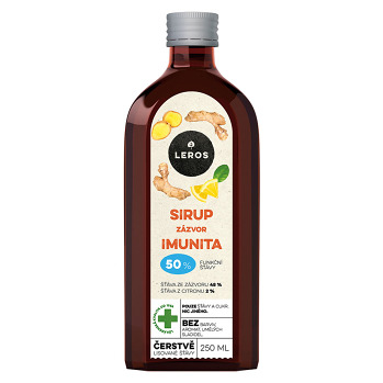 LEROS Sirup imunita zázvor 250 ml (Zázvor) - Přírodní