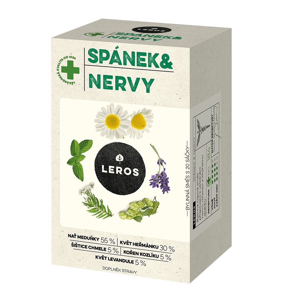 Levně LEROS Spánek & nervy bylinný čaj 20 sáčků