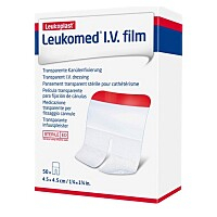 LEUKOMED I.V. Film sterilní krytí 4,5 cm x 4,5 cm 50 kusů