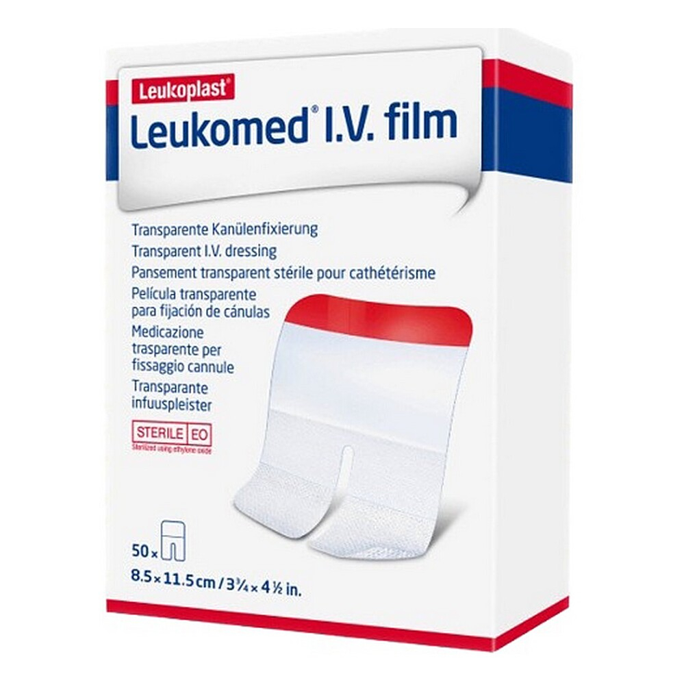 LEUKOMED I.V. Film sterilní krytí 8,5 x 11,5 cm 50 kusů