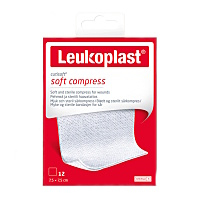 LEUKOPLAST Cutisoft Soft Compress S 7.5 x 7.5 cm 12 kusů