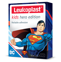 LEUKOPLAST Kids HERO Superman náplast 2 velikosti 12 kusů
