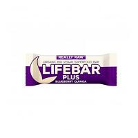 LIFEFOOD Lifebar Plus tyčinka borůvková quinoa BIO 47 g