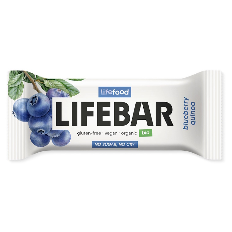 E-shop LIFEFOOD Lifebar tyčinka borůvková s quinoou RAW BIO 40 g