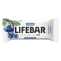 LIFEFOOD Lifebar tyčinka borůvková s quinoou RAW BIO 40 g