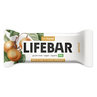 LIFEFOOD Lifebar tyčinka meruňková RAW BIO 40 g