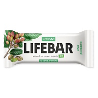 LIFEFOOD Lifebar tyčinka pistáciová s chia RAW BIO 40 g