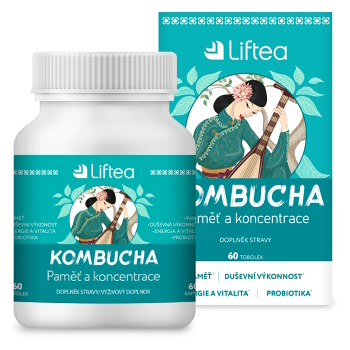 LIFTEA Kombucha Paměť a koncentrace 60 tobolek (Doplňky stravy na paměť) - Vícesložkové