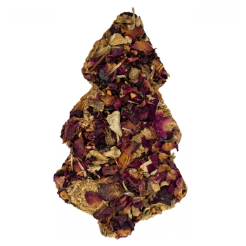 LIMARA Bezobilný bylinkový vánoční stromeček šípek růže ibišek 80 g (Pamlsky pro králíky)