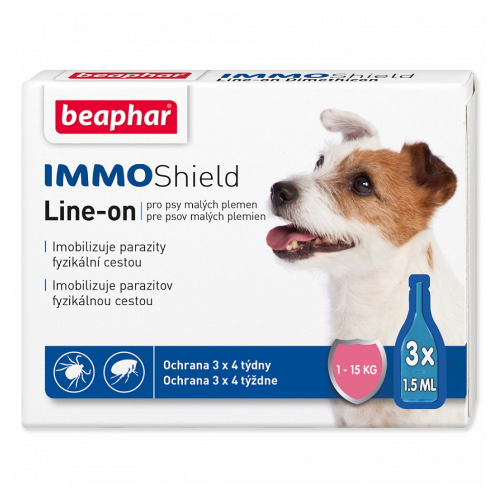 E-shop BEAPHAR Line-on Immo Shield pes S 1,5 ml 3 pipety