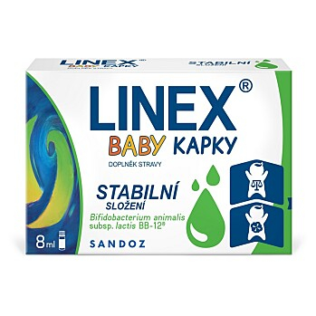 LINEX Baby kapky stabilní složení 8 ml (Probiotika a laktobacily) - Vícesložkové