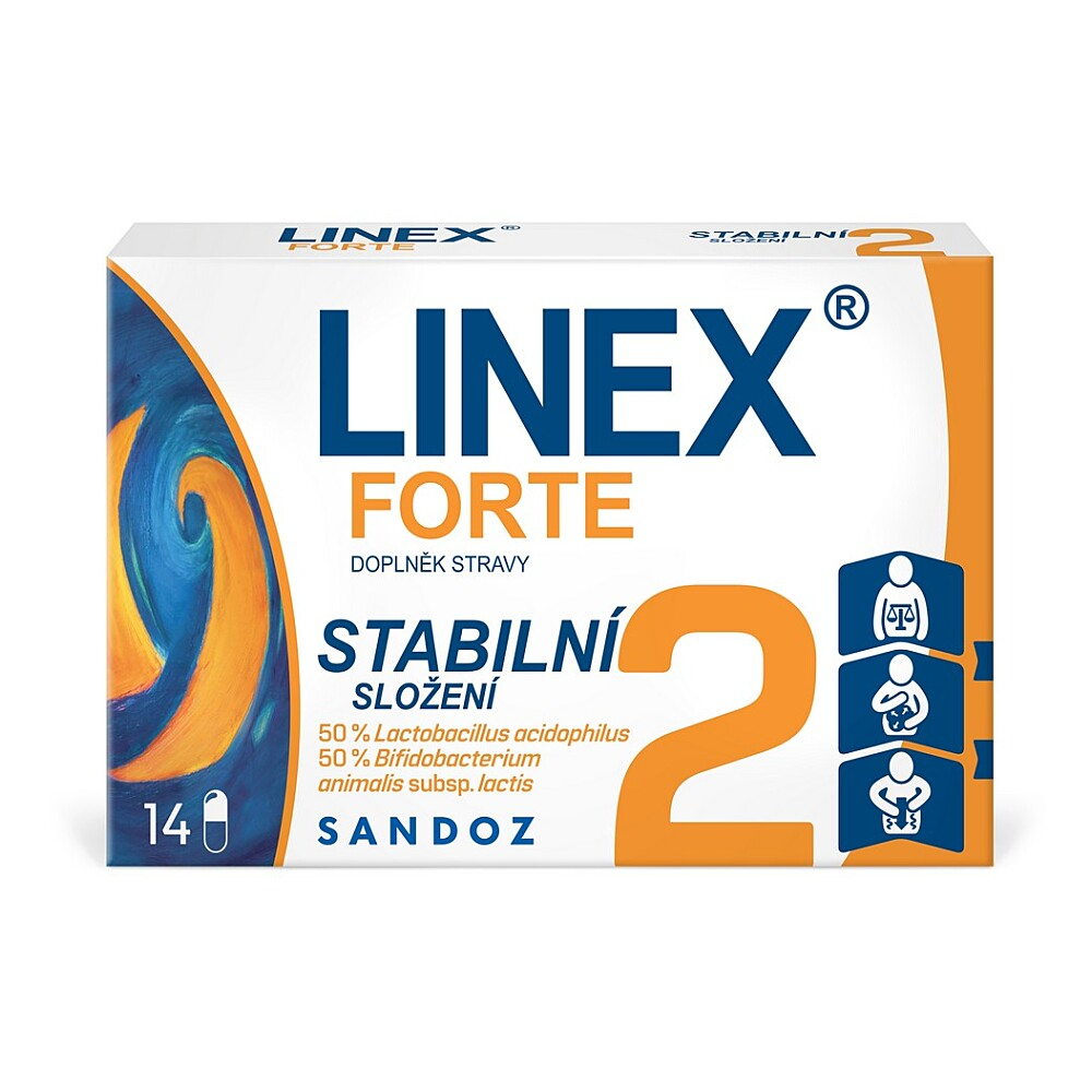 Linex Forte 14 kapslí koupíte na Lekarna.cz