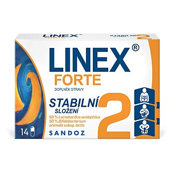 LINEX Forte 14 kapslí (Probiotika a laktobacily) - Přírodní, Vícesložkové