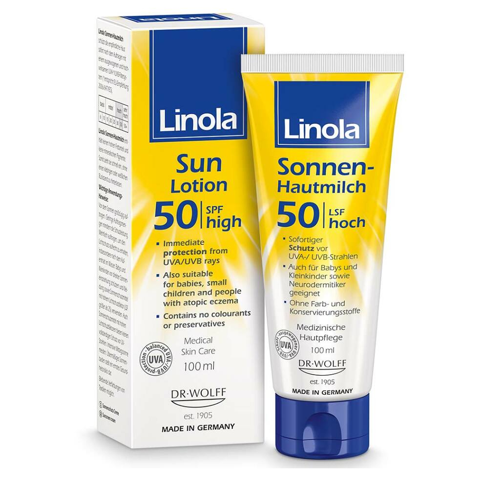 E-shop LINOLA Sun Lotion SPF 50 100 ml