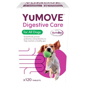 LINTBELLS Yudigest žvýkací tablety s probiotiky pro psy 120 tablet (Veterinární doplňky stravy na trávení)