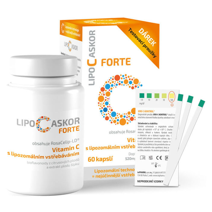 Levně LIPO C ASKOR Forte vitamin C 520 mg 60 kapslí