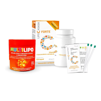 LIPO C ASKOR Forte vitamín C 120 kapslí + Multilipo želé 30 kusů