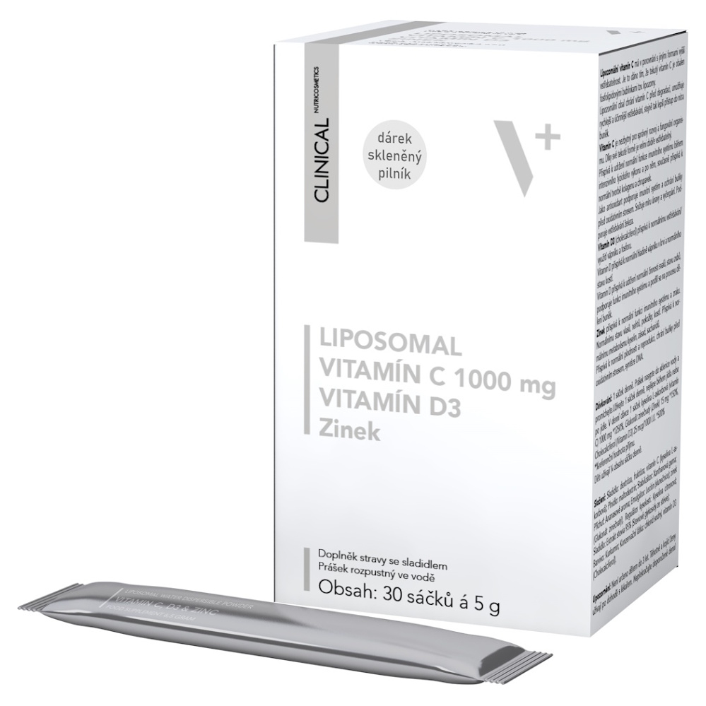 E-shop CLINICAL Liposomal vitamín C + D3 + zinek 30 sáčků