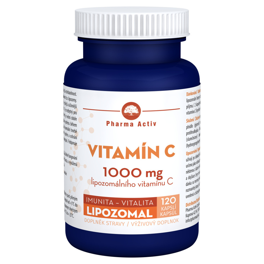Levně PHARMA ACTIV Lipozomal vitamín C 1000 mg 120 kapslí