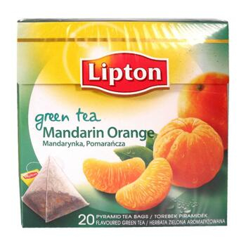 LIPTON pyramid Green Mandarine Orange 20 x 1.8g 36g