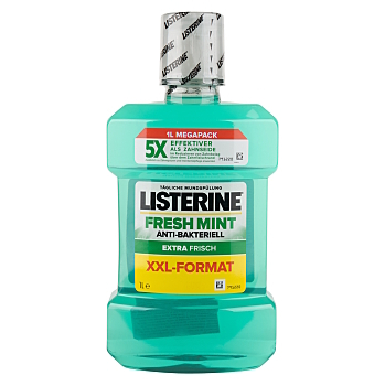 LISTERINE Fresh mint ústní voda 1 l (Ústní vody) - Osvěžující dech