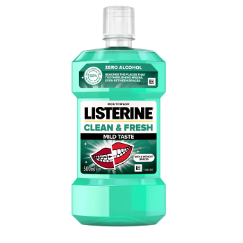 LISTERINE Clean & Fresh Mild Ústní voda 500 ml (Ústní vody) - Osvěžující dech
