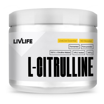 LIVLIFE Citrulline malate 300 g (Energie a únava) - Jednosložkové