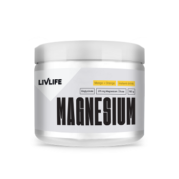 LIVLIFE Magnesium bysglicinate 12% drink mango + pomeranč 195 g (Hořčík, magnézium)