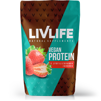 LIVLIFE Vegan protein s lyofilizovanou jahodou 245 g