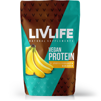 LIVLIFE Vegan protein s lyofilizovaným banánem 245 g