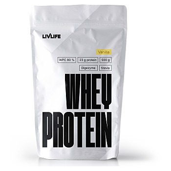 LIVLIFE Whey protein vanilka 500 g (Proteinové nápoje)