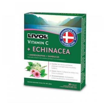 LIVOL Echinacea + vitamin C 30 tablet