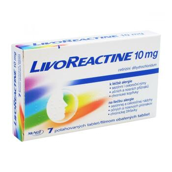 LIVOREACTINE 10 mg 7x 10mg Potahované tablety
