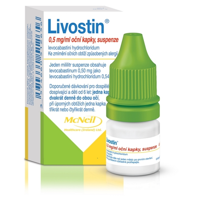 E-shop LIVOSTIN 0,5 mg/ml oční kapky suspense 4 ml