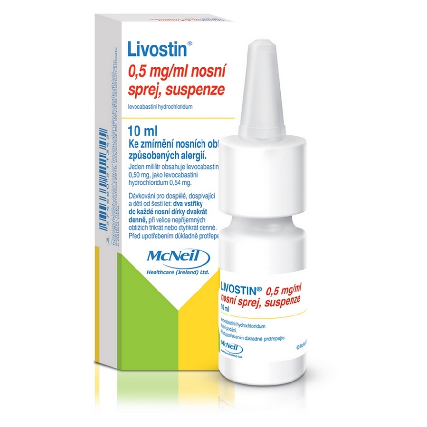 Levně LIVOSTIN 0,5 mg/ml nosní sprej suspense 10 ml