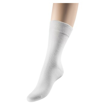LOANA Dia hladké ponožky bílé, Velikost: Fr. 38-42 (25-28 cm)