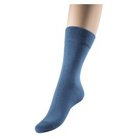 LOANA Dia hladké ponožky jeans, Velikost: Fr. 35-38 (23-25 cm)