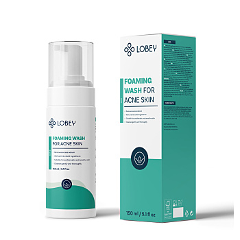 LOBEY Mycí pěna na akné 150 ml (Přírodní pleťové vody)