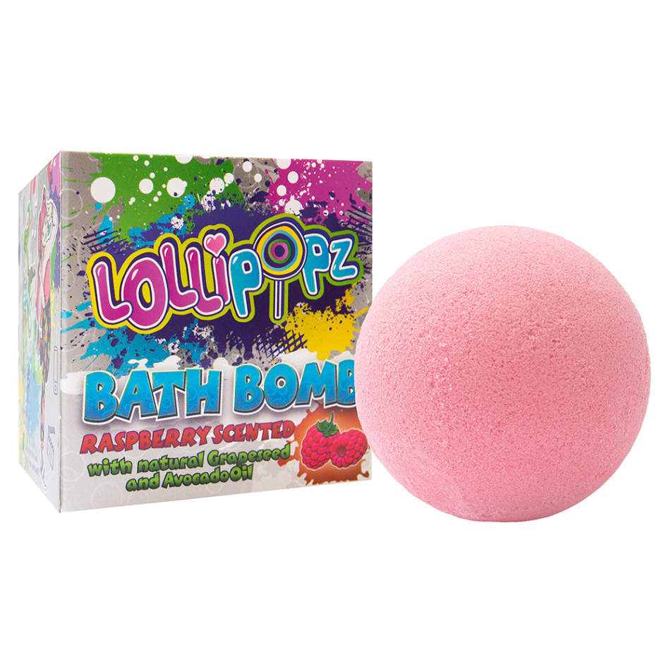 E-shop EP LINE Lollipopz šumivá koule do vany s vůní maliny165 g